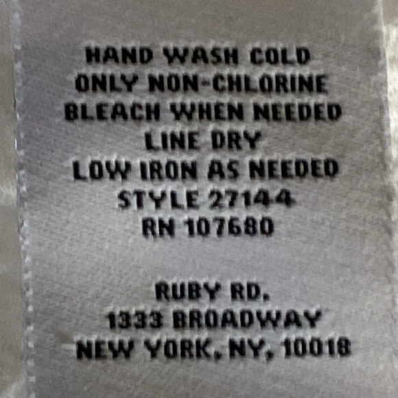 Ruby Rd Bohemian Embroidered Tassel Tie Balloon Sleeve Peasant Boho Hippie Top M - Picture 13 of 13